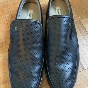 Steve Madden Men's 100% Leather Flat Faderr size 12 New Modern Loafers